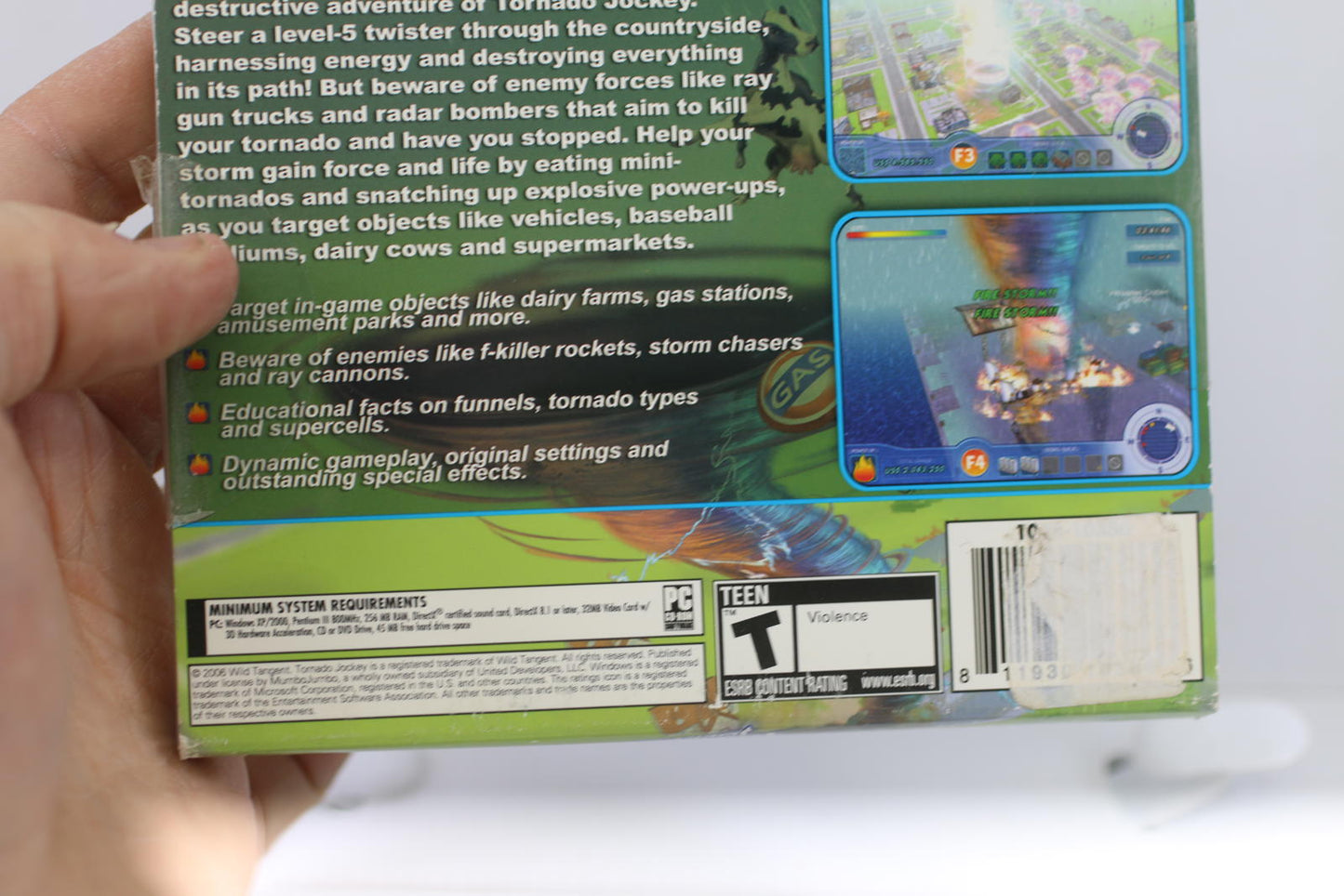 Tornado Jockey PC Game 2006 CD-ROM case Computer Software, Video Game NEW SEALED