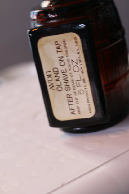 Whiskey AVON EMPTY bottle wild country aftershave beer barrel vintage 5 oz