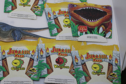 Lot 1993 McDonald's Jurassic Park Fry Box The Hatchery VERY HARD TO FIND