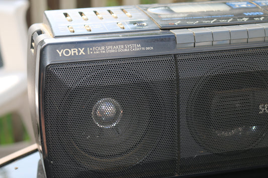 yorx super sounds newave Model No.P1215 portable radio double deck