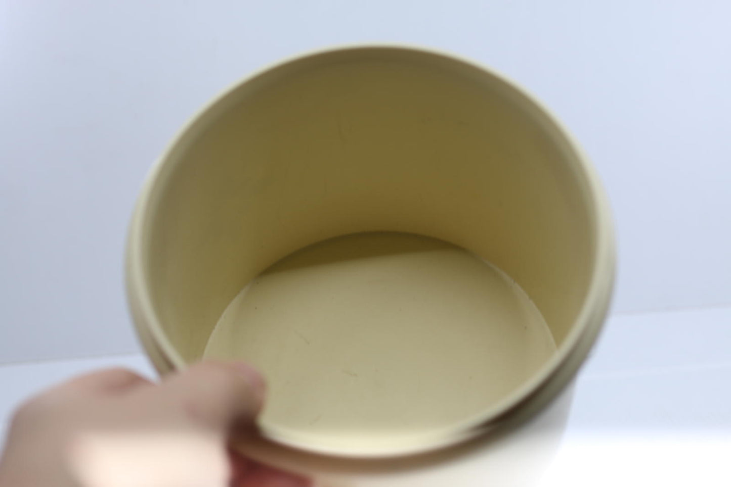 Vintage Tupperware 264-21 Canister w/ Lid 227-42 Made USA Beige Retro