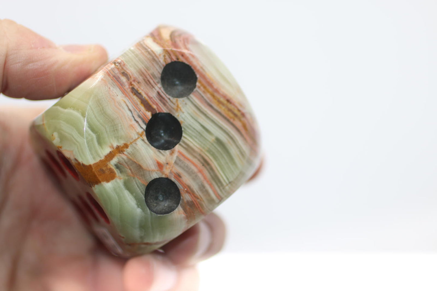 Onyx Marble Dice Office Decor Paperweight Souvenir 2.25" x 2.25" Hand Carved