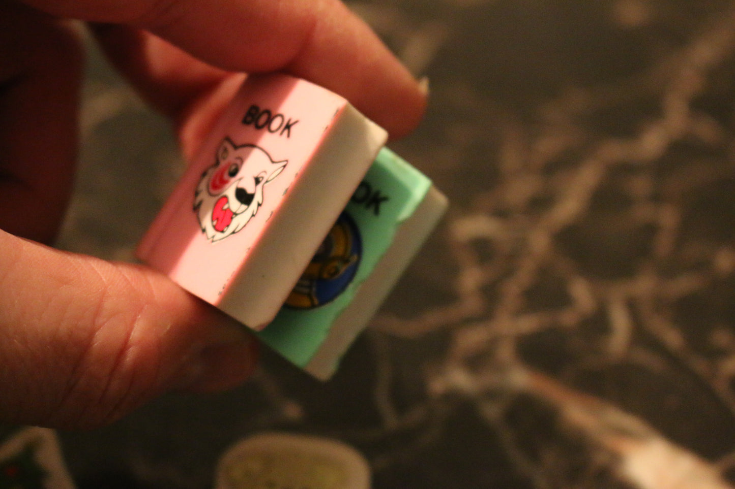 🎄mini Lot Bundle Vintage Novelty CHRISTMAS Erasers Rubbers toys