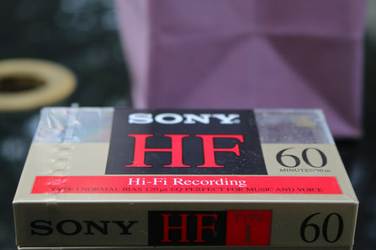 NEW Blank SONY HF High Fidelity Normal Bias Audio Cassette Tapes 60 Minutes