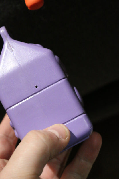 VINTAGE Smiling purple milk bottle fun play toy for dolls & Kids