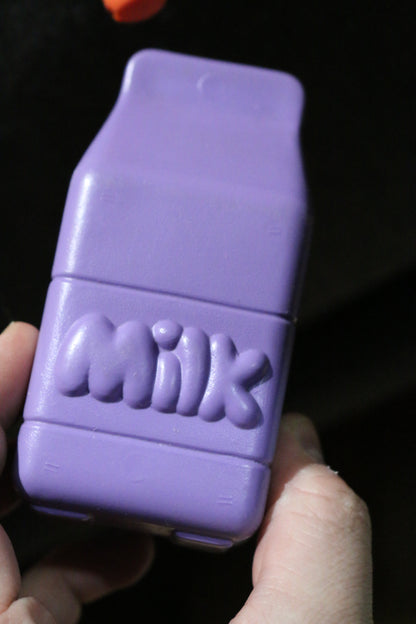 VINTAGE Smiling purple milk bottle fun play toy for dolls & Kids