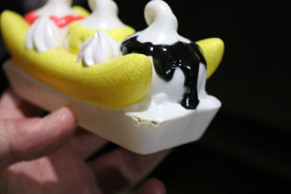 Play Food Ice Cream Bar Banana Split Pretend Fun Food toy vintage