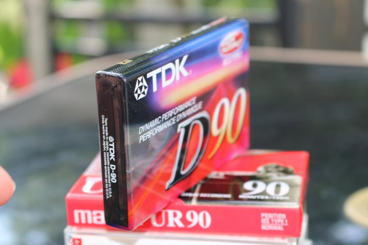2Pack 1 Maxell & TDK Blank Audio Cassette Tapes Sealed New 90 Minute