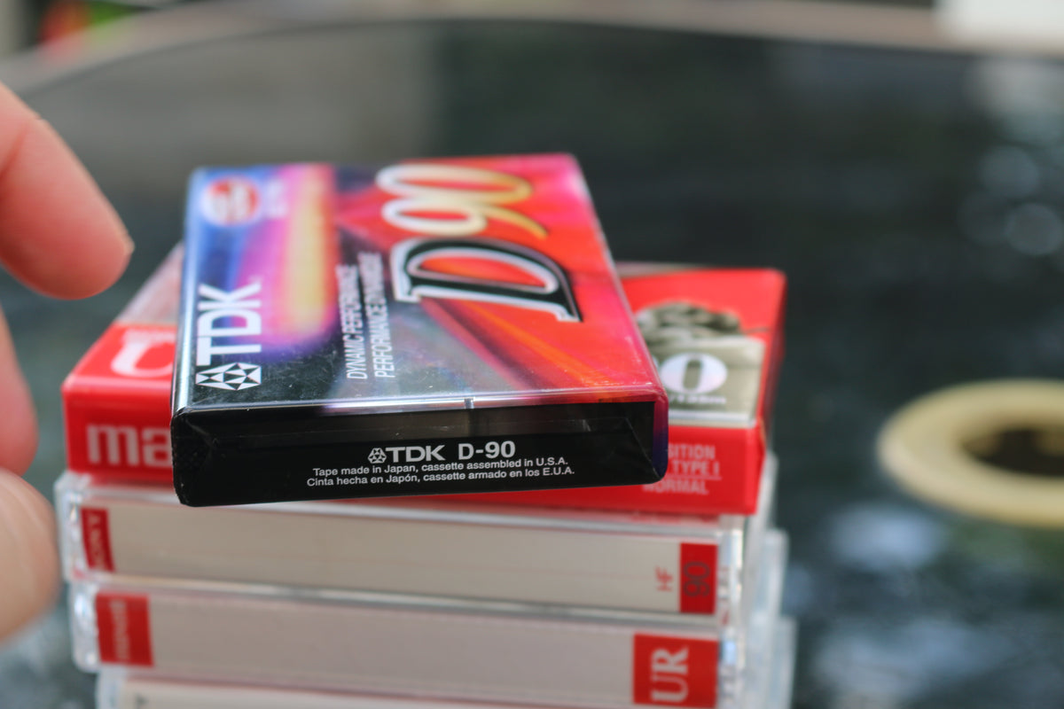 2Pack 1 Maxell & TDK Blank Audio Cassette Tapes Sealed New 90 Minute
