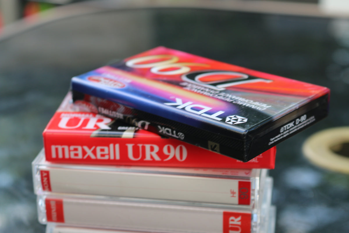2Pack 1 Maxell & TDK Blank Audio Cassette Tapes Sealed New 90 Minute