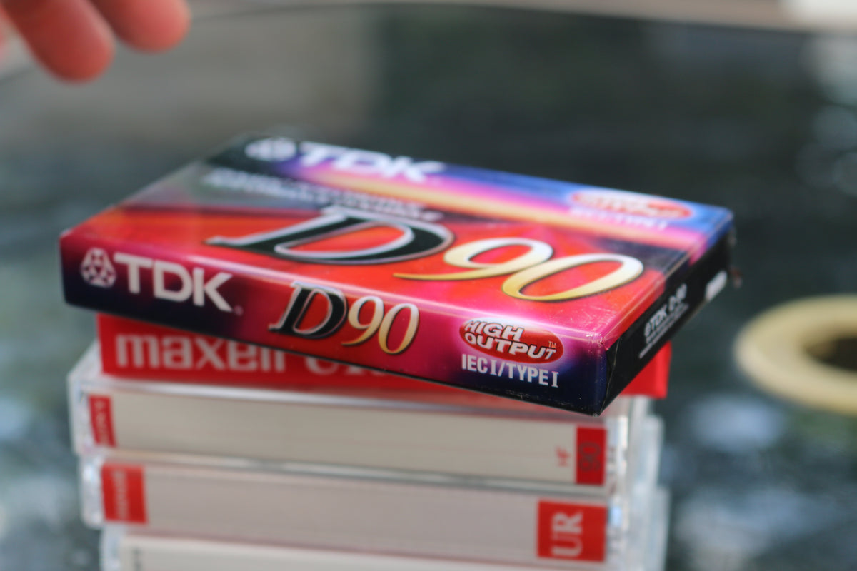 2Pack 1 Maxell & TDK Blank Audio Cassette Tapes Sealed New 90 Minute