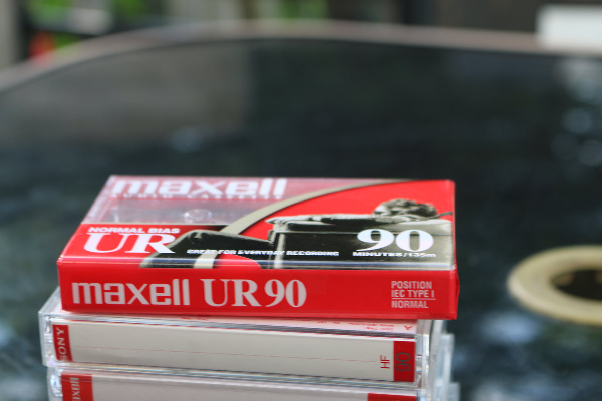 2Pack 1 Maxell & TDK Blank Audio Cassette Tapes Sealed New 90 Minute