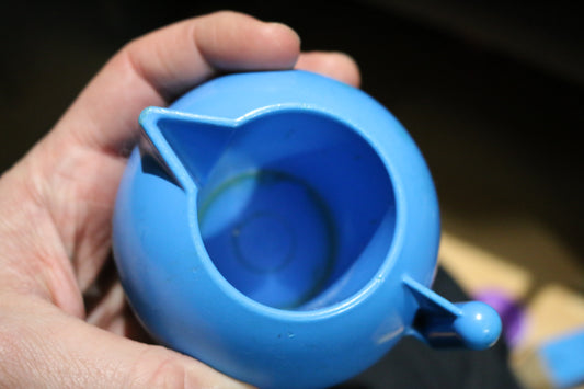 Fisher Price Jumbo Little People Tub Toys Blue Tea Cup Vintage 1970's