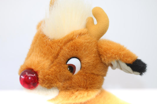 1999 Rudolph the Red Nosed Reindeer Plush Stuffed Animal, Prestige Toy Company