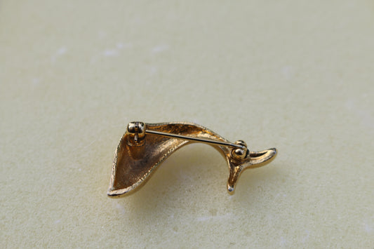 vintage dolphin brooch, maritime themed jewelry, fish brooch, nautical gifts