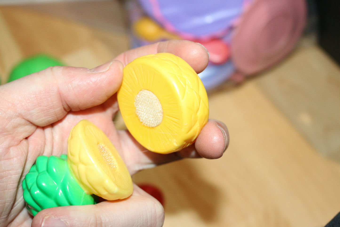 Lot of mixed fruits & Vegetables toys Play Dishes Mixed Lot Played W Condition