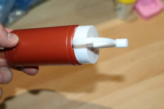 Mini ketchup doll squeeze bottle for kid playset kitchen restaurant play toy Vtg