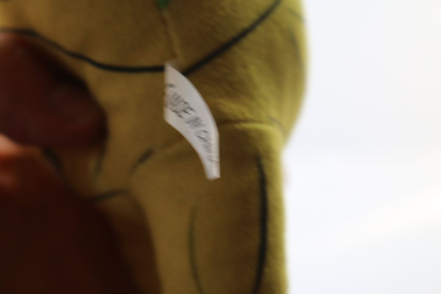 Monster yellow angry 2 sided Plush Sharp Teeth Version Groot face