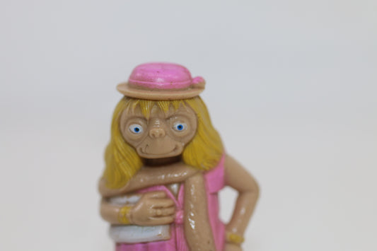 E.T. the Extra Terrestrial in a Pink Dress PVC Figure 1982 Universal Studios