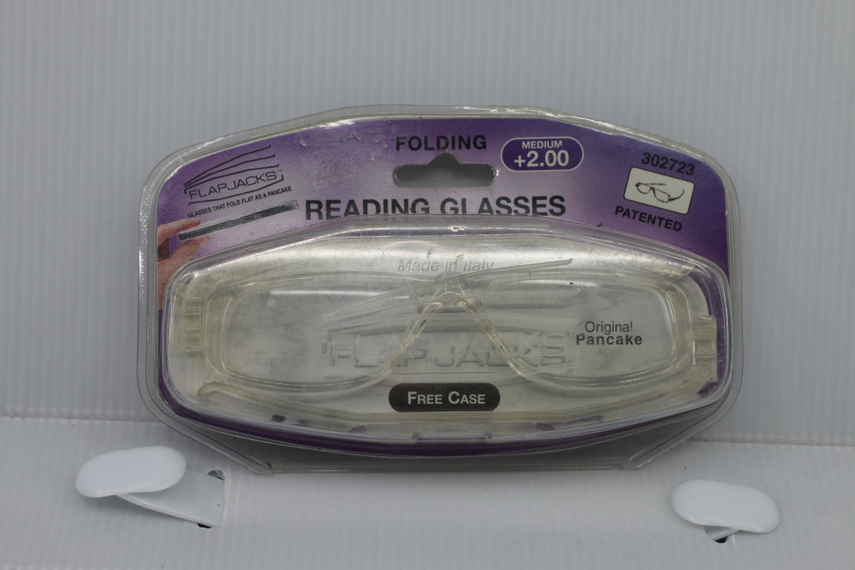 + 2.00 FLAP JACKS Reading Glasses *BRAND NEW / SEALED ORIGINAL PACKAGE*