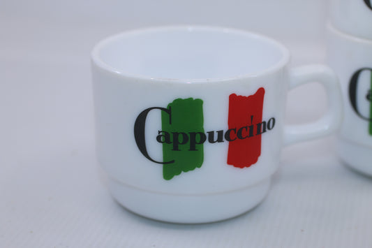 Lot of 4 Arcopal France Set of 4 Maxwell House Small Cappuccino Cups #1