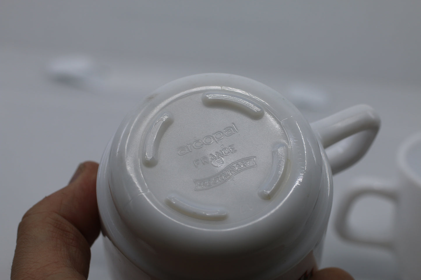 Lot of 3 Arcopal France Set of 3 Maxwell House Small Cappuccino Cups #1