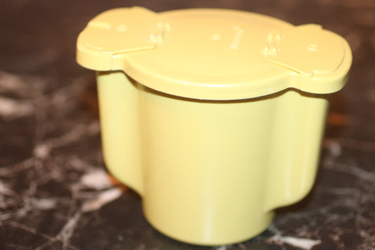 Tupperware Vintage Flip Open Sugar/Creamer Dispenser Harvest Gold c. 1970's