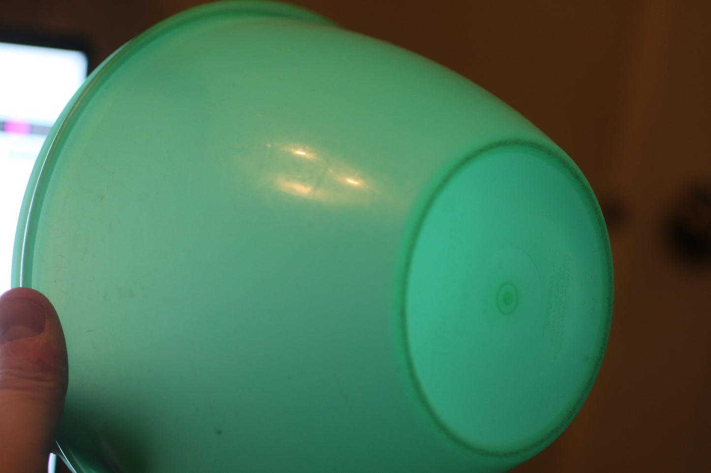 Vintage Tupperware 679 Jadeite Green Crisp-It Lettuce Keeper Bowl Lid No Spike