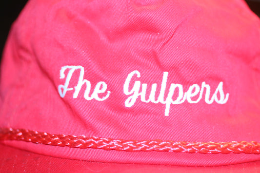 Vintage Red Rope Cap “The Gulpers” – Retro Snapback Hat – 80s/90s Style – USA