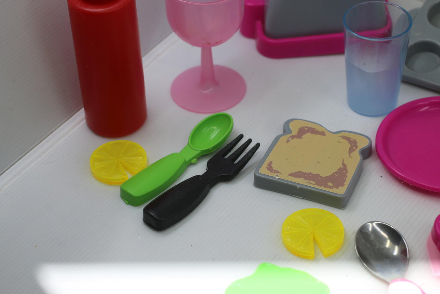 Kids' Play Kitchen Toy Set with Utensils and Food Pieces toaster paw patrol mug