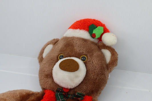 Vintage 1987 Sears Theodore Teddy Bear Christmas Stocking Plush 19in