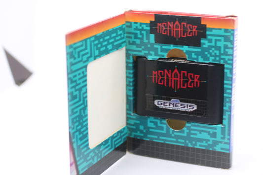 Menacer 6-Game Cartridge in Box Sega Genesis Authentic Tested Game