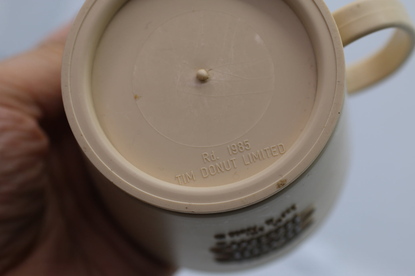 Vintage Tim Hortons plastic travel coffee mug no lid no base 1980s Canadian