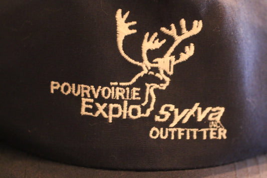 Pourvoirie Explo-Sylva Outfitter Adjustable Cap – Headline Headwear Blue Hunting Hat