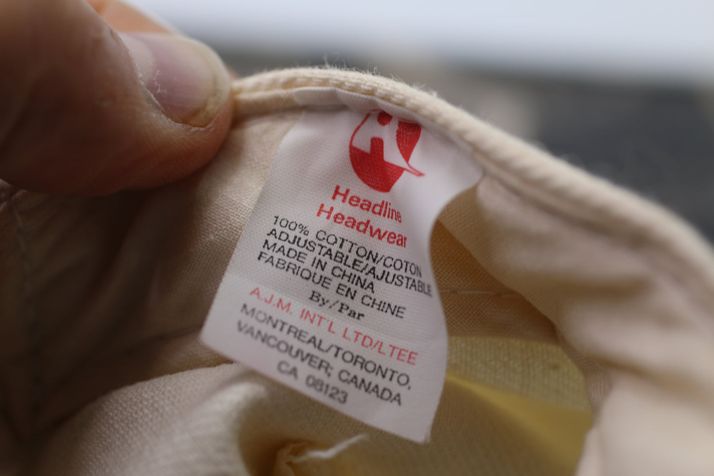 Vintage Hat & Tan snapback headline Headwear Bar O-Sin rare