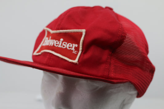 Vintage Budweiser Patch Trucker Hat Made In USA Official Trucker cap