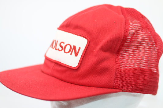 Vintage Molson Patch Trucker Hat Made In USA Official Trucker cap