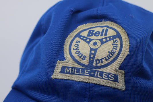 Vintage Bell Casquette Soyons Prudents Mille-Iles Cap Hat Blue adjustable