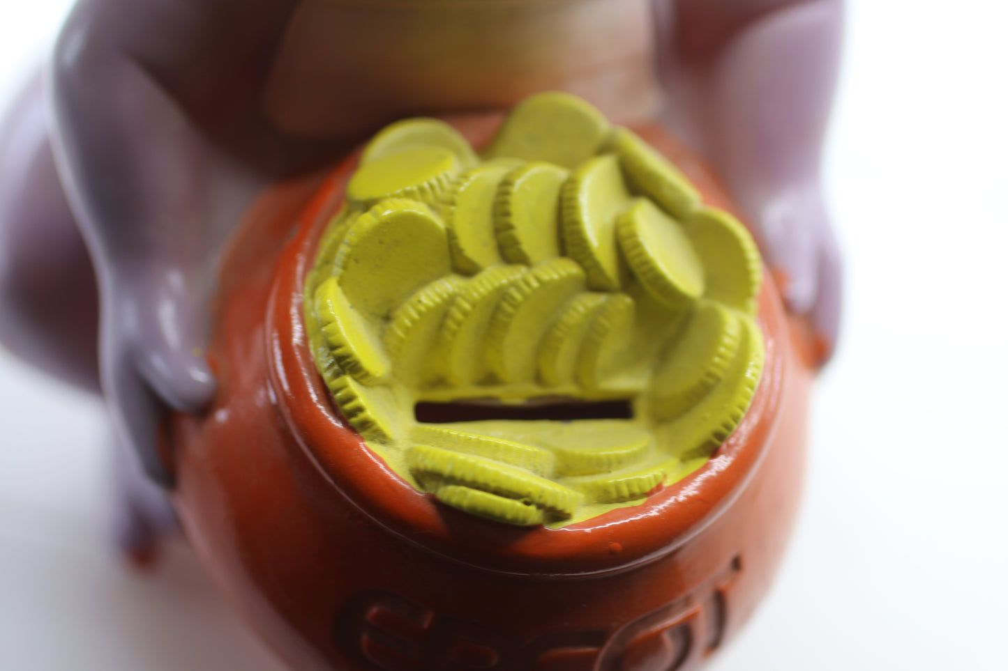 VTG 1982 Walt Disney Productions Epcot Center Figment Vinyl 7" Coin Bank