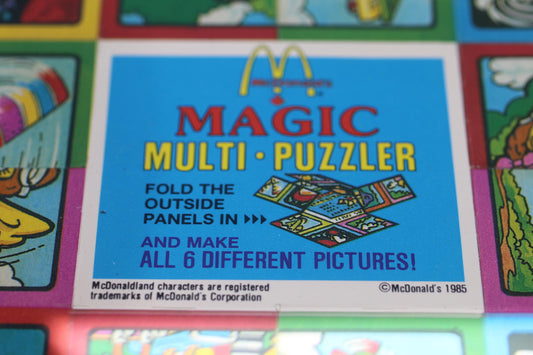 Vintage 1985 McDonald’s Magic Multi-Puzzler Magique Puzzle Canada toy