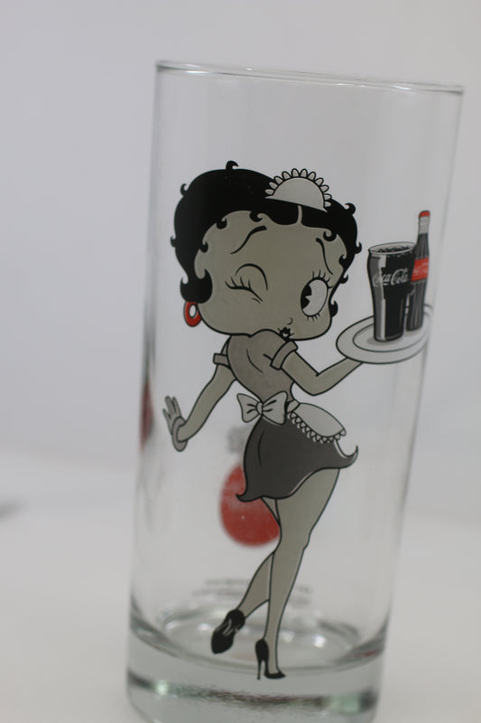 Betty Boop Coca-Cola Glasses 2011 12oz 6" Tall