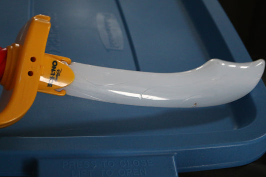 Disney On Ice Kids Light Up Sword Red And Yellow Used *Tested*