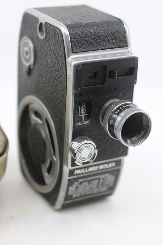 Vintage Paillard-Bolex 8mm Movie Camera w/ Yvar 12.5mm Lens & Original Case – Switzerland