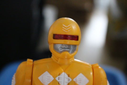 Yellow Sonic Ranger 1990 Soma toys Loose 9.5 inch Action Figure