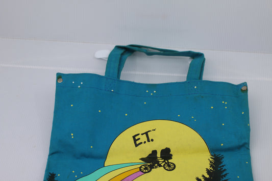 Vintage 1982 E.T. & Me 12" x 11" Canvas Tote - Dunkin Donuts Promo