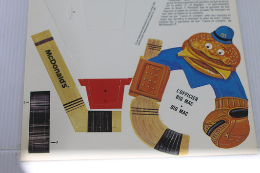 1986 McDonald’s Shoot To Score Action Goalie Punch Out Board game stained