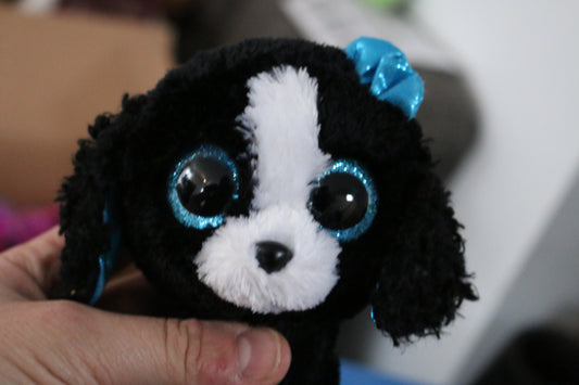 Ty Boos Tracey The Black Dog Ty Silk 6” Beanie Baby Plush
