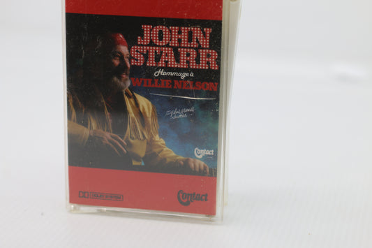 Vintage VTG Cassette john starr Hommage à willie nelson contact Co4-505