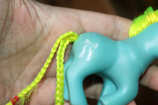 Vintage 1986 G1 Mlp Baby My Little Pony, Ribbon - Baby Ribbon Beddy-Bye