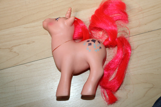 My Little Pony Vintage G1 Skyflier Pink Unicorn Glittery Kites 1984